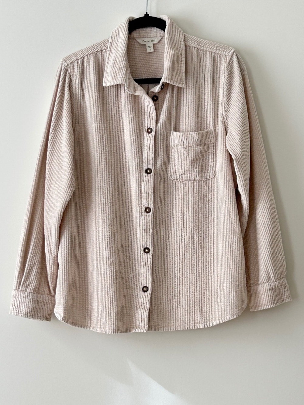 Garnet Hill 100% Organic Cotton Blake Corduroy Shirt